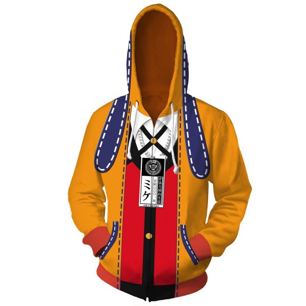 Costumes Kakegurui Compulsive Gambler Jabami Yumeko Cosplay Hoodies Yomoduki Runa Coats Adult Unisex Hooded Zipper Sweater 3 - Kakegurui Merch