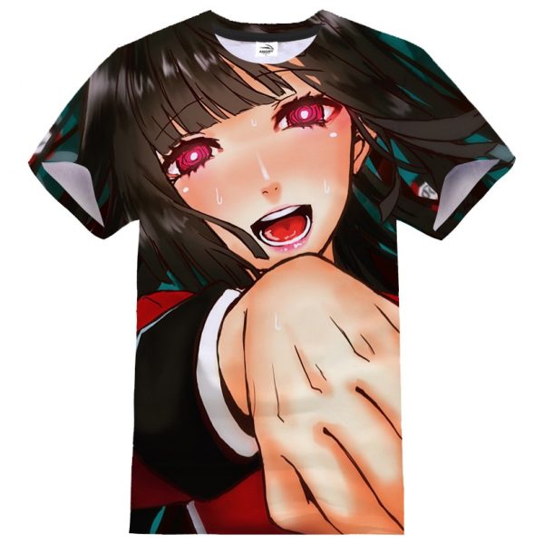 Kakegurui 3D Print T shirt Anime Kawaii Girl Cosplay Streetwear Men Women O Neck Casual Tshirt 2 - Kakegurui Merch