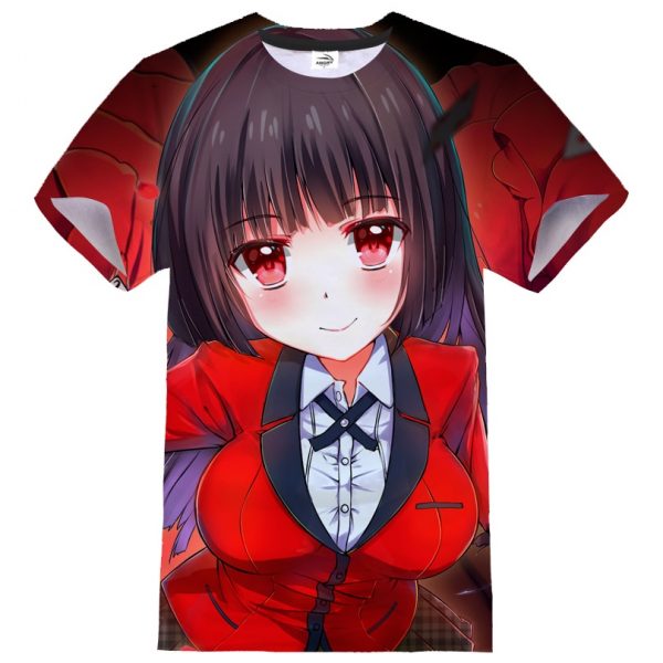 Kakegurui 3D Print T shirt Anime Kawaii Girl Cosplay Streetwear Men Women O Neck Casual Tshirt 4 - Kakegurui Merch